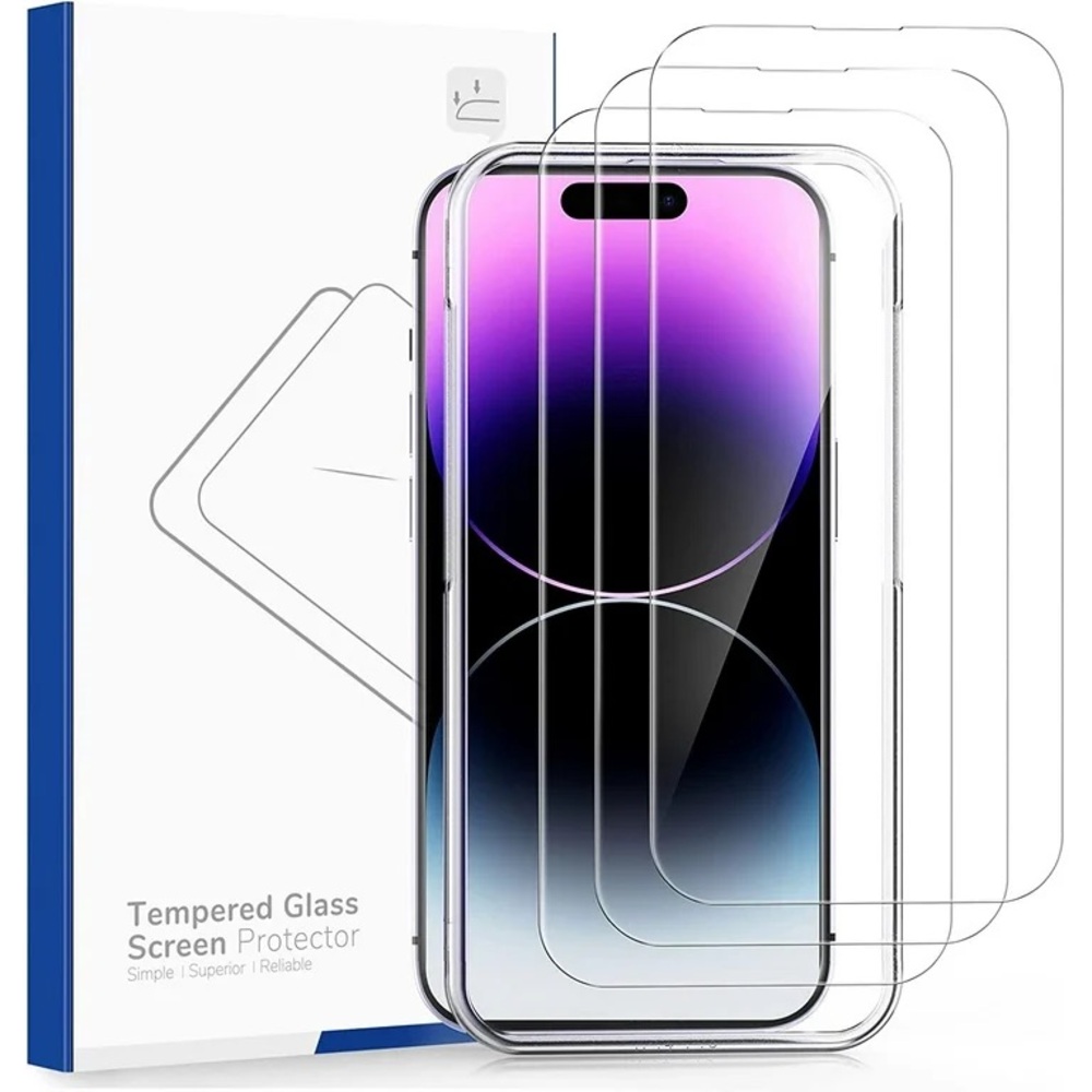 Syncwire Tempered Glass Screen Protectors 3-Pack for iPhone 14 Pro